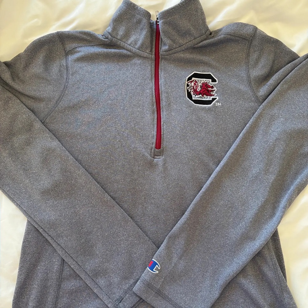 Champion Women’s Grey USC Quarter Zip